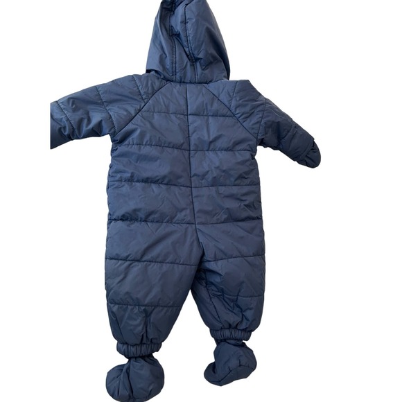 Tom Tailor Navy Blue Snowsuit Size 62 - Detachable Mittens & Booties - Picture 8 of 10